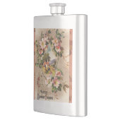 ヴィンテージハッピーバースデーカードアートワーク フラスク (左)