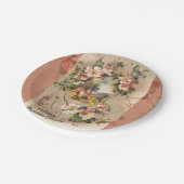 ヴィンテージハッピーバースデーカードアートワーク ペーパープレート (アングル)