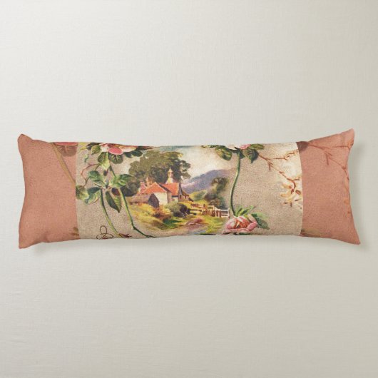 ヴィンテージハッピーバースデーカードアートワーク ボディピロー (裏面)