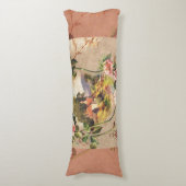 ヴィンテージハッピーバースデーカードアートワーク ボディピロー (正面縦)