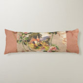 ヴィンテージハッピーバースデーカードアートワーク ボディピロー (正面)