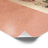 ヴィンテージハッピーバースデーカードアートワーク ポスター (コーナー)