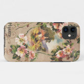 ヴィンテージハッピーバースデーカードアートワーク Case-Mate iPhoneケース (裏面(横))