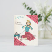 ヴィンテージハッピーバースデーガールコール シーズンカード (スタンド正面)