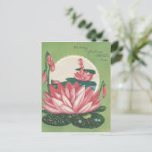 ヴィンテージハッピーバースデーシスターとリリーパッド ポストカード (スタンド正面)