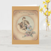 ヴィンテージハッピーバースデースイートアート「マリオ」 カード (黄色い花)