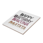 ヴィンテージハッピーバースデーハクナマタパープルインスピア タイル (側面)