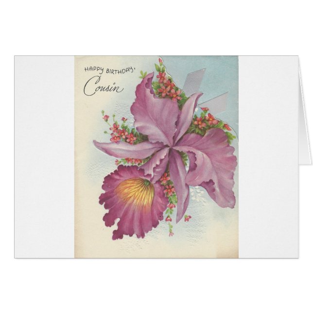 ヴィンテージハッピーバースデー従兄弟 (正面横)