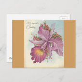 ヴィンテージハッピーバースデー従兄弟 ポストカード (正面/裏面)