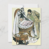 ヴィンテージハッピーファーザーズビクトリアンデイベビーバシネ カード (正面)