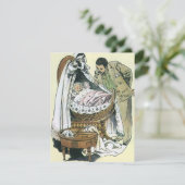 ヴィンテージハッピーファーザーズビクトリアンデイベビーバシネ カード (スタンド正面)