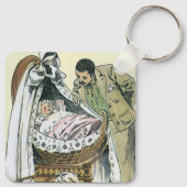 ヴィンテージハッピーファーザーズビクトリアンデイベビーバシネ キーホルダー (裏面)