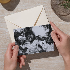 ヴィンテージハッピーブラックウィメンズ踊りはがき ポストカード