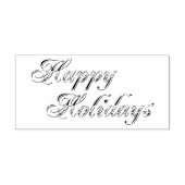 ヴィンテージハッピーホリデーズ気持ちラバーアートスタンプ ラバースタンプ (インプリント)