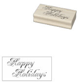ヴィンテージハッピーホリデーズ気持ちラバーアートスタンプ ラバースタンプ (押印)