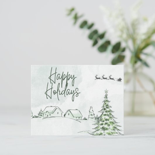 ヴィンテージハッピーホリデー シーズンポストカード (スタンド正面)
