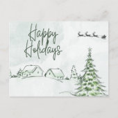 ヴィンテージハッピーホリデー シーズンポストカード (正面)