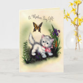 ヴィンテージハッピーマザーズデイカード カード (黄色い花)