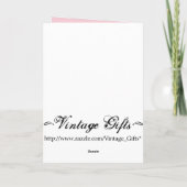 ヴィンテージハッピーマザーズデイカード カード (裏面)