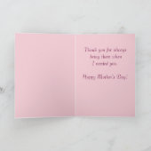 ヴィンテージハッピーマザーズデイカード カード (内部)