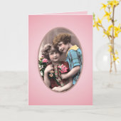 ヴィンテージハッピーマザーズデイカード カード (黄色い花)