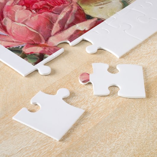 ヴィンテージハッピーマザーズデイヴァイオリンバラ付き ジグソーパズル (側面)