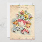 ヴィンテージハッピーマザーズ日ホリデーカード シーズンカード (正面)