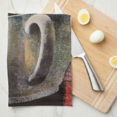 ヴィンテージハッピーマンカップ大コーヒー キッチンタオル (四つ折り)