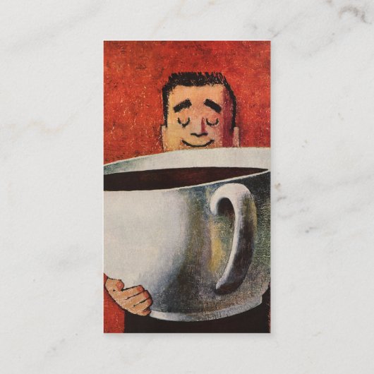 ヴィンテージハッピーマンカップ大コーヒー 名刺 (裏面)