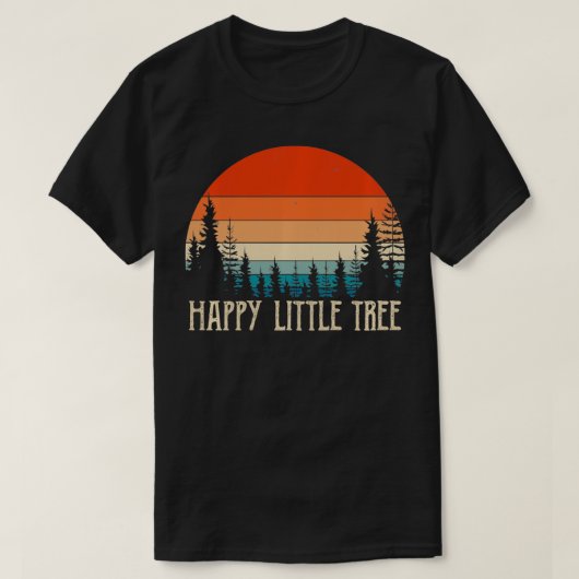 ヴィンテージハッピーリトルツリー Tシャツ (デザイン正面)