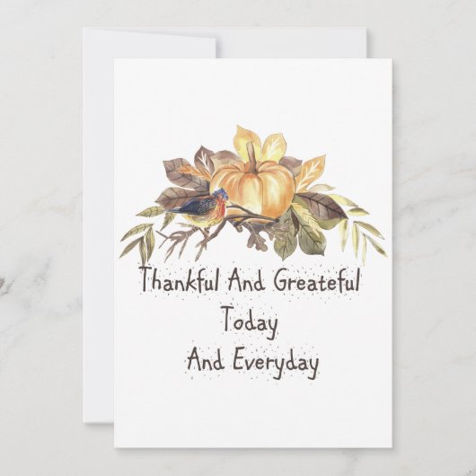 ヴィンテージハッピー感謝祭サンキューカード サンキューカード (正面)