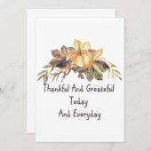 ヴィンテージハッピー感謝祭サンキューカード サンキューカード (正面/裏面)