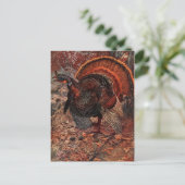 ヴィンテージハッピー感謝祭トルコ シーズンポストカード (スタンド正面)