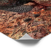 ヴィンテージハッピー感謝祭トルコ ポスター (角)