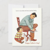 ヴィンテージハッピー父の日パパ子の結び靴 (正面)