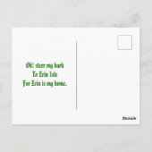 ヴィンテージハッピーSaint patricks dayガールアイルランドことわざ ポストカード (裏面)