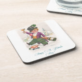 ヴィンテージハッピーSt patricks dayシャムロックシャンパーニュ コースター (左側)