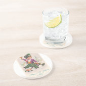 ヴィンテージハッピーSt patricks dayシャムロックシャンパーニュ コースター (側面)