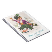 ヴィンテージハッピーSt patricks dayシャムロックシャンパーニュ ノートブック (右側)