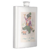 ヴィンテージハッピーSt patricks dayシャムロックシャンパーニュ フラスク (右)