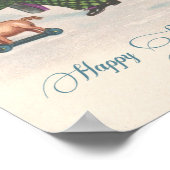 ヴィンテージハッピーSt patricks dayシャムロックシャンパーニュ ポスター (角)