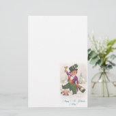 ヴィンテージハッピーSt patricks dayシャムロックシャンパーニュ 便箋 (スタンド正面)