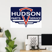 ヴィンテージハドソンパーツ記号 ポスター (ホームオフィス)