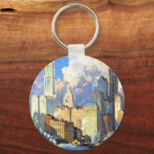 ヴィンテージハドソンリバーウォーターフロント キーホルダー (正面)