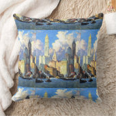 ヴィンテージハドソンリバーウォーターフロント クッション (ブランケット)