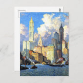 ヴィンテージハドソンリバーウォーターフロント ポストカード (正面/裏面)