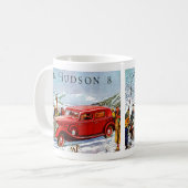 ヴィンテージハドソン自動車広告 コーヒーマグカップ (正面左)