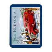 ヴィンテージハドソン自動車広告 マグネット (縦)