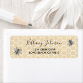 ヴィンテージハニカムハチミツ ラベル (インサイチュ)