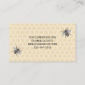 ヴィンテージハニカムハニツバチミツバチ養蜂場 名刺 (裏面)